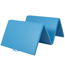 Load image into Gallery viewer, 10ft 4-Panel Folding Foam Gym Exercise Floor Mat w/ Carrying Handles
