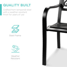 Load image into Gallery viewer, Steel Bench for Outdoor, Patio, Garden w/ Floral Design
