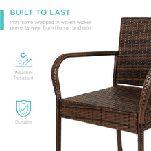Load image into Gallery viewer, Set of 2 Indoor Outdoor Wicker Bar Stools

