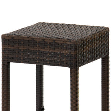 Load image into Gallery viewer, Set of 2 Wicker Backless Counter Height Bar Stools - Brown

