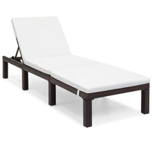 Load image into Gallery viewer, Set of 2 Adjustable Chaise Lounge Chairs w/ Water-Resistant Cushions - White
