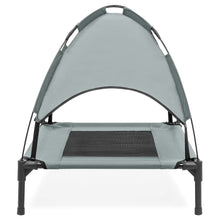 Load image into Gallery viewer, 30in Raised Cooling Dog Bed w/ Removable Canopy
