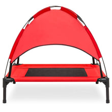 Load image into Gallery viewer, 30in Raised Cooling Dog Bed w/ Removable Canopy
