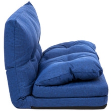 Load image into Gallery viewer, Linen Folding Lounge Futon Gaming Couch Chair
