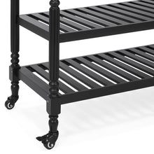 Load image into Gallery viewer, Kitchen Island Storage &amp; Bar Cart w/ Stainless Steel Top
