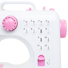 Load image into Gallery viewer, 6V Compact Foot Pedal Sewing Machine w/ 12 Stitch Patterns
