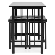 Load image into Gallery viewer, 3-Piece Counter Height Dining Table Set w/ 2 Stools, Space-Saving Design
