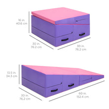 Load image into Gallery viewer, 60x30x14in Folding Gymnastics Incline Mat
