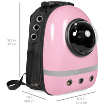 Load image into Gallery viewer, Bubble Window Pet Carrier Traveler Backpack for Cats, Dogs, Small Animals
