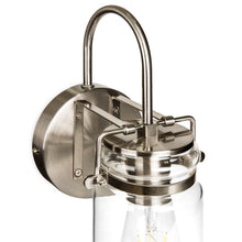 Load image into Gallery viewer, Set of 2 Industrial Sconces w/ Glass Shade - Silver
