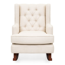 Load image into Gallery viewer, Tufted Upholstered Wingback Rocking Chair
