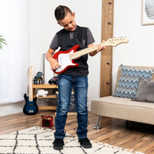 Load image into Gallery viewer, 30in Kids Electric Guitar Instrument Starter Kit w/ 5W Amp, Strap, Case
